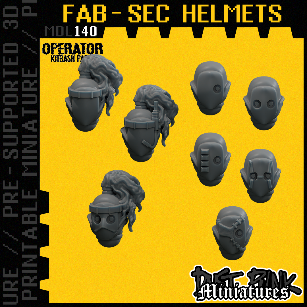 MDL140 FAB-SEC HELMETS [PRE-SUPPORTED]